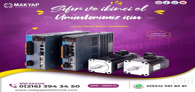 Servo Motor Ve Sürücülerin Sıfır İkinci El Stok Satış