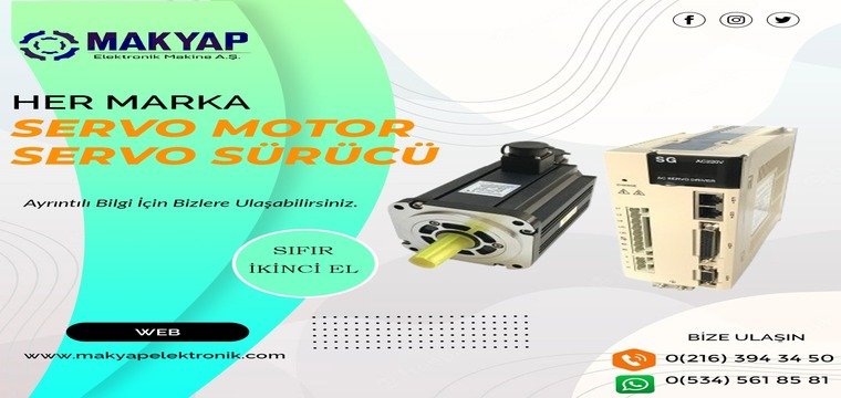Servo Motor,Servo Sürücü Sıfır İkinci El Ürünlerimiz
