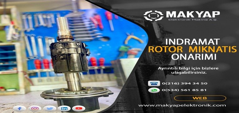 Indıramat Rediktör Rotor Mıknatıs Onarımı