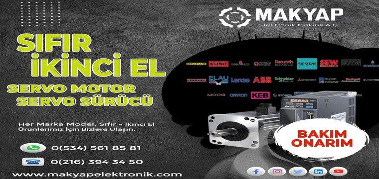 Sıfır İkinci El Servo Motor -Servo Sürücü 