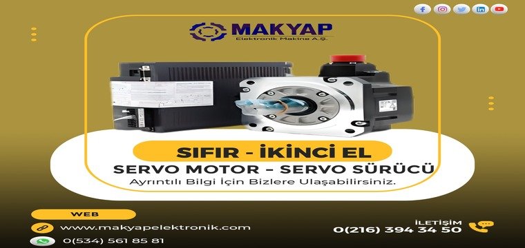 Sıfır İkinci El Servo Motor -Servo Sürücü Ürünlerimiz